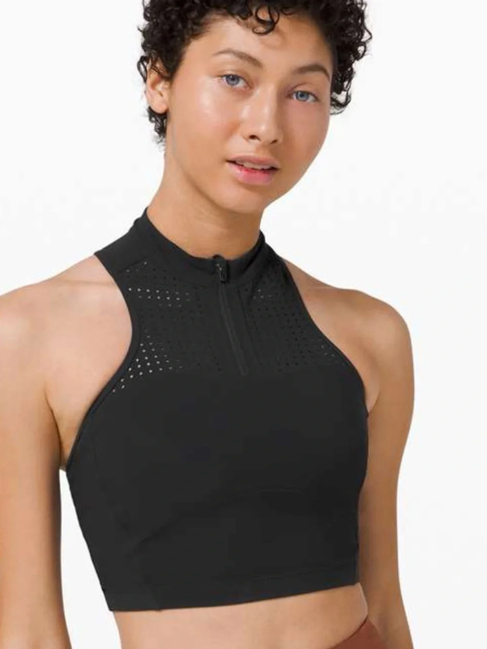 lululemon athletica Black Perforated Racerback Sports Bra✨